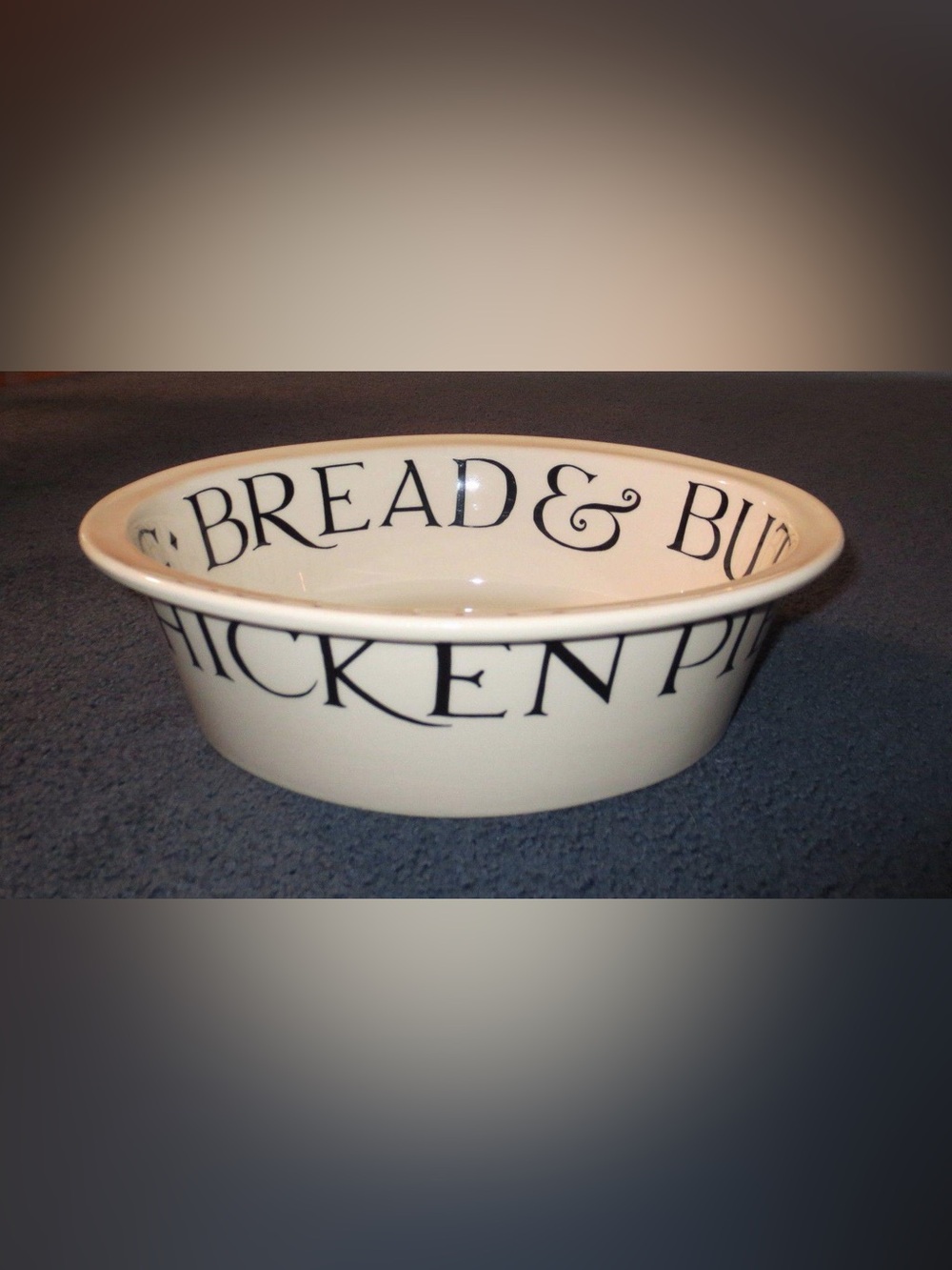 Rare Emma Bridgewater Toast & Marmalade Chicken Pie Bread Pudding Casserole Dish